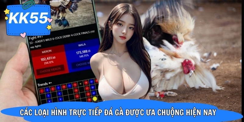 Các loại hình trực tiếp đá gà được ưa chuộng hiện nay