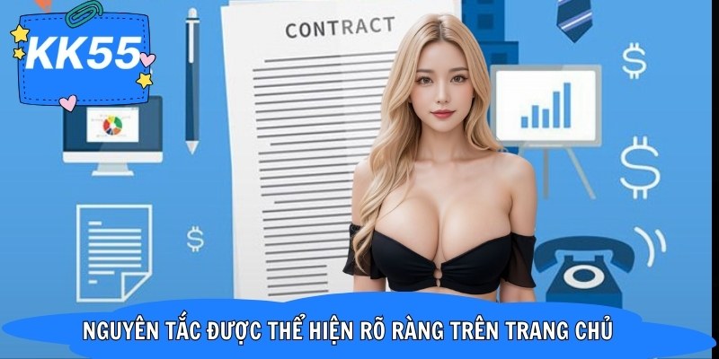 Nguyên tắc được thể hiện rõ ràng trên trang chủ